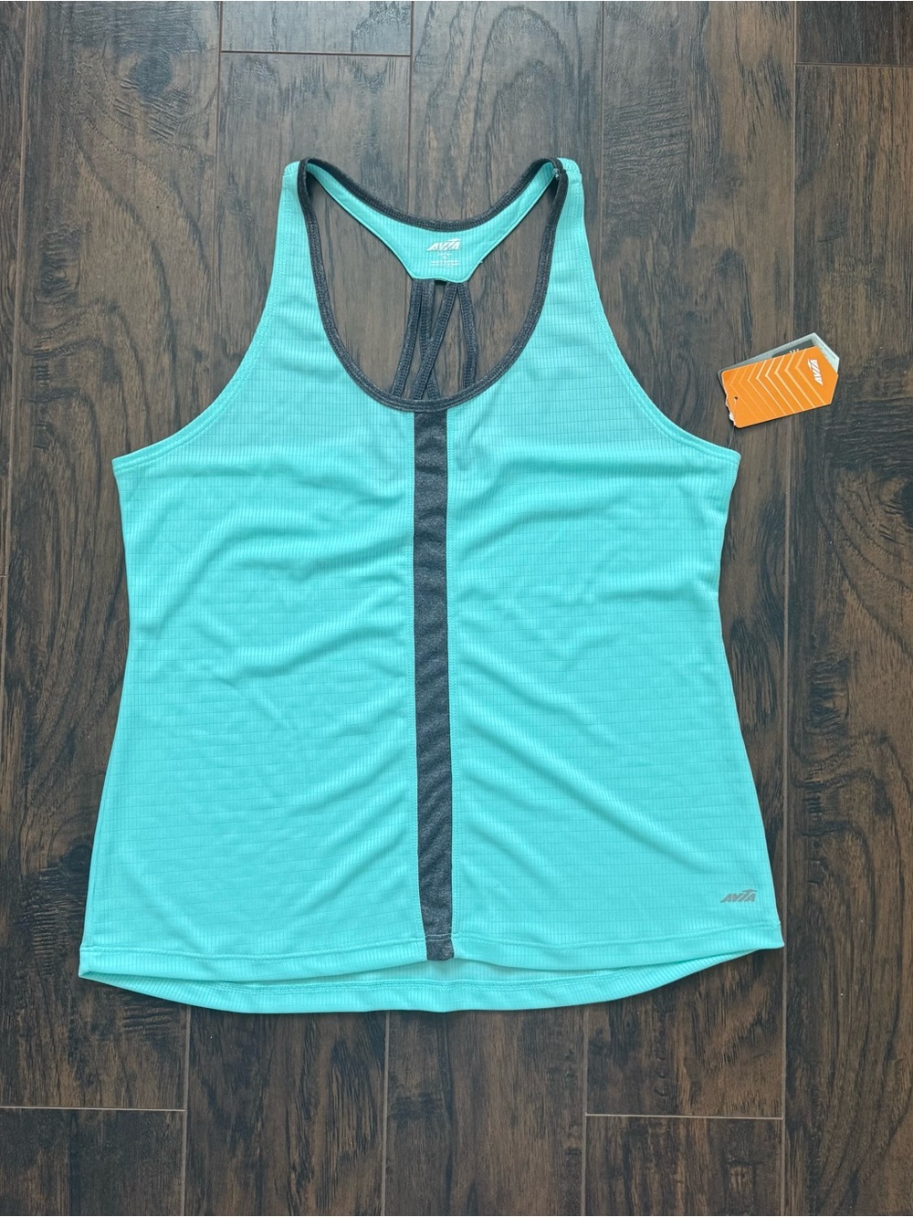 NWT AVIA XL Turquoise and Grey Athletic Tank Top